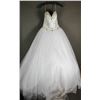 Image 1 : WHITE BEVERLY STRAPLESS BRIDAL GOWN; SIZE 10,