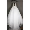Image 2 : WHITE BEVERLY STRAPLESS BRIDAL GOWN; SIZE 10,