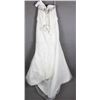 Image 2 : IVORY DAVINCI THULE & LACE BRIDAL GOWN; SIZE 10,