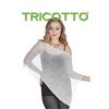 Image 1 : TRICOTTO O/S SHAWL COVER UP TOP; WINTER/ SILVER