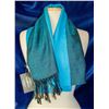 Image 1 : 2 TONED TEAL WELLCO INK FASHION SCARF, STYLE SF035