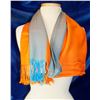 Image 1 : ORANGE & BLUE WELLCO INK FASHION SCARF,