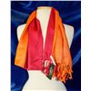 Image 1 : ORANGE & BLUE WELLCO INK FASHION SCARF,
