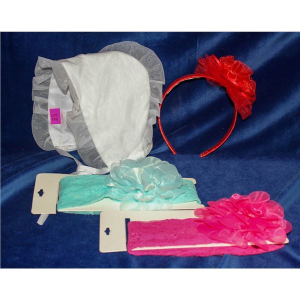 LOT OF 4 YOUTH FORMAL HEAD PIECES