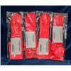 Image 1 : LOT OF 4 RED SATIN STYLE FORMAL GLOVES