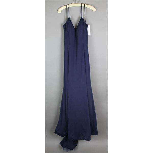 NAVY BLUE ALYCE DESIGNER FORMAL DRESS SIZE 16