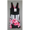 Image 1 : BLACK W/ PINK FLORAL FRANK LYMAN  DESIGNER FORMAL