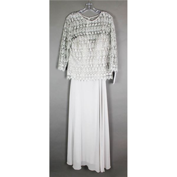 GREY 2PC JOLENE DESIGNER FORMAL DRESS