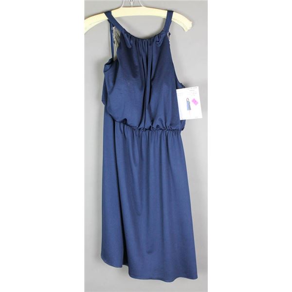 NAVY/ NUDE LACE VENUS DESIGNER FORMAL DRESS