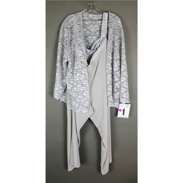 GREY JOLENE FORMAL DESIGNER 2PC FORMAL OUTFIT