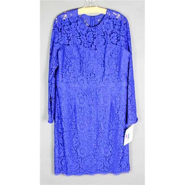 ROYAL BLUE LACE JS GROUP FORMAL DESIGNER DRESS