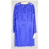 Image 1 : ROYAL BLUE LACE JS GROUP FORMAL DESIGNER DRESS