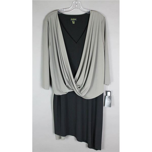 TAUPE CARTISE FORMAL DESIGNER DRESS