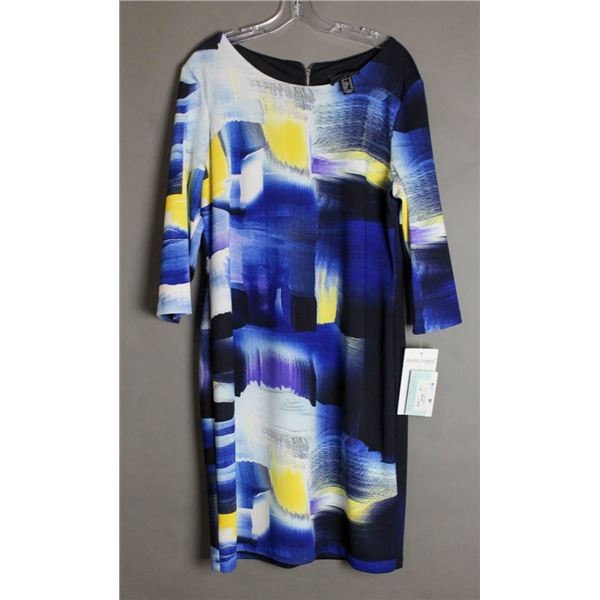 BLUE/ YELLOW & BLACK FRANK LYMAN FORMAL DESIGNER