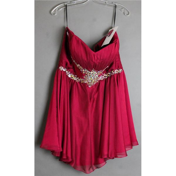 FUCHSIA ALYCE FORMAL DESIGNER DRESS SIZE 18