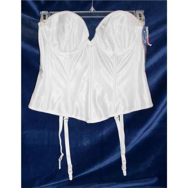 VA BIEN CORSET; WHITE- 36A STYLE #185
