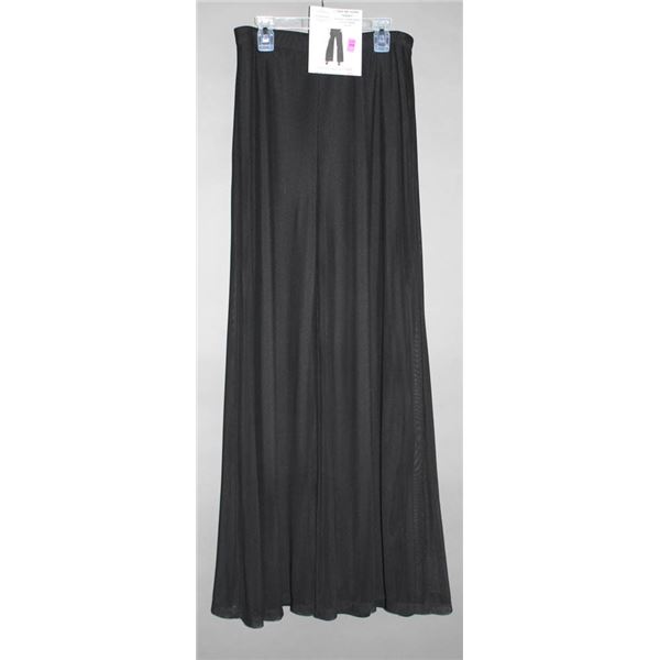 WOMEN'S BLACK/ SHEER FRANK LYMAN DRESS PANTS;