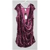 Image 1 : OH LA LA CRUSH VELVET FORMAL SLEEVELESS TOP; PLUM
