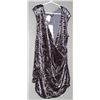 Image 1 : OH LA LA CRUSH VELVET FORMAL SLEEVELESS TOP; STEEL