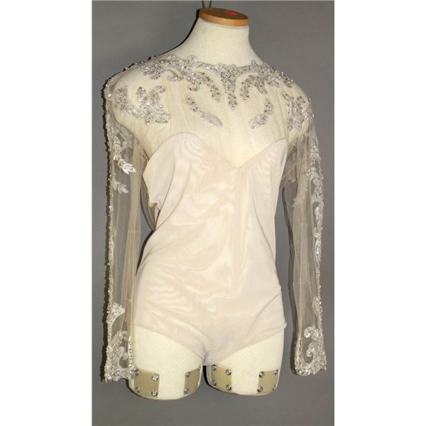 MAGGIE SOTTERO NUDE/ SHEER EMBELLISHED BODY SUIT