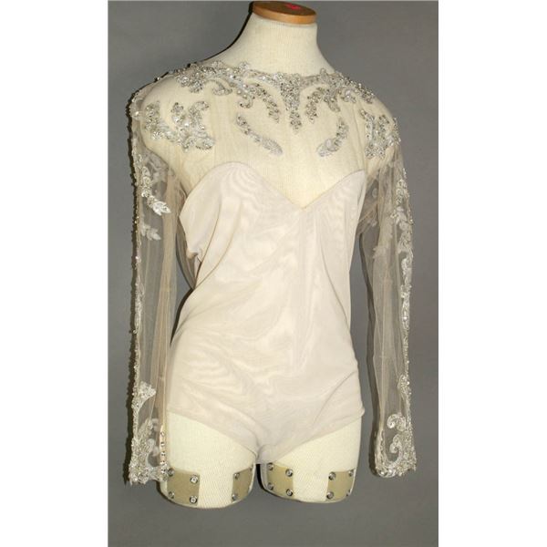 MAGGIE SOTTERO NUDE/ SHEER EMBELLISHED BODY SUIT