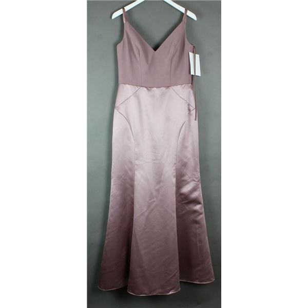 MAUVE SORELLA VITA FORMAL DESIGNER DRESS SIZE 14