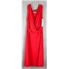 Image 1 : RED MICHAELA LOUISA FORMAL DESIGNER DRESS; SIZE 14