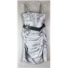 Image 1 : STEEL GREY JOSHUA B FORMAL DESIGNER DRESS; SIZE 14