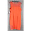 Image 1 : ORANGE CARTISE DESIGNER COCKTAIL DRESS; SIZE 14