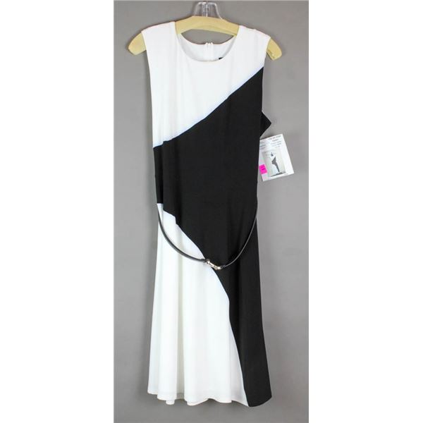 BLACK/WHITE CARTISE DESIGNER FORMAL DRESS