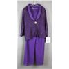 Image 1 : PURPLE/ LACE JOLENE  DESIGNER FORMAL OUTFIT;