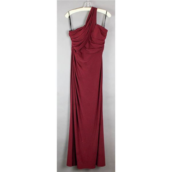WINE RED SORELLA VITA SINGLE STRAP DESIGNER FORMAL