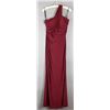 Image 1 : WINE RED SORELLA VITA SINGLE STRAP DESIGNER FORMAL