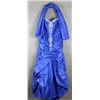 Image 1 : ROYAL BLUE/ SILVER ROMANTIC BRIDALS DESIGNER