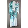 Image 1 : BLUE/ GREEN FLORAL JULIA IMPEX DESIGNER 2PC DRESS