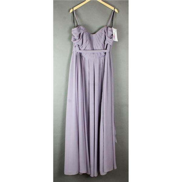LAVENDER SORELLA VITA FORMAL DESIGNER DRESS;