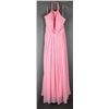 Image 1 : PINK VENUS HALTER STYLE FORMAL DESIGNER DRESS;