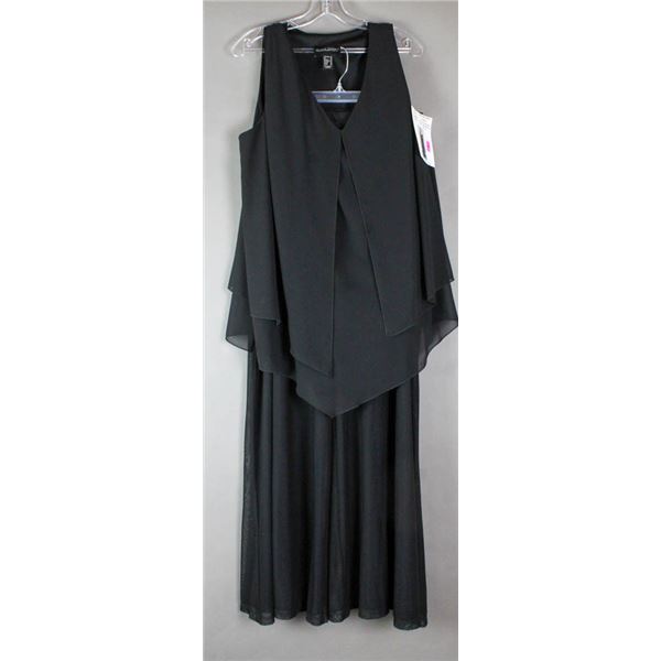 BLACK FRANK LYMAN 2PC FORMAL DESIGNER OUTFIT;