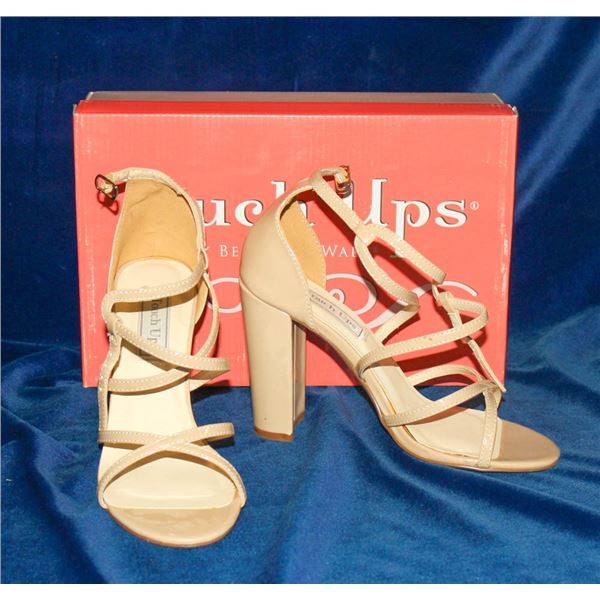 TOUCH UPS NUDE 3 1/4" STRAPPY HIGH HEEL SANDAL