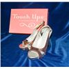 Image 1 : TOUCH UPS MULTI COLOR 4" PEEP TOE HIGH HEELS;