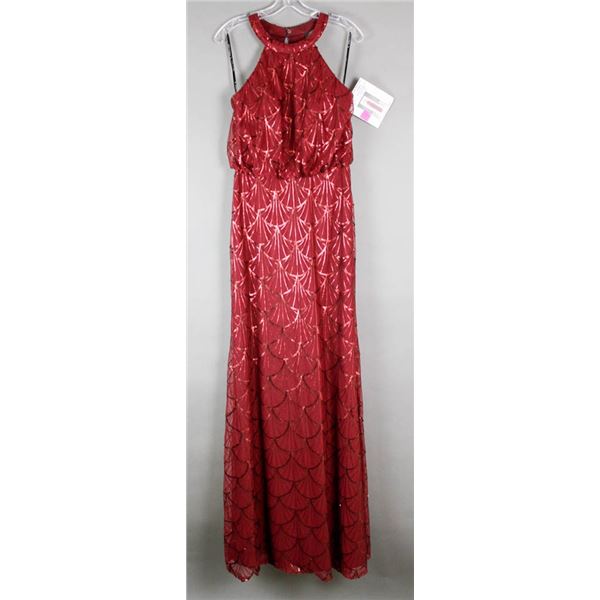 BURGUNDY SEQUENCE SORELLA VITA FORMAL DESIGNER