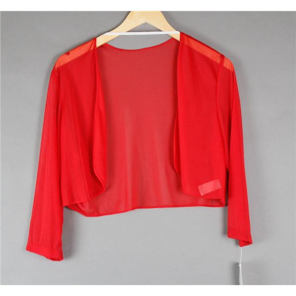 RED SHEER JOLENE WOMEN'S FORMAL JACKET;