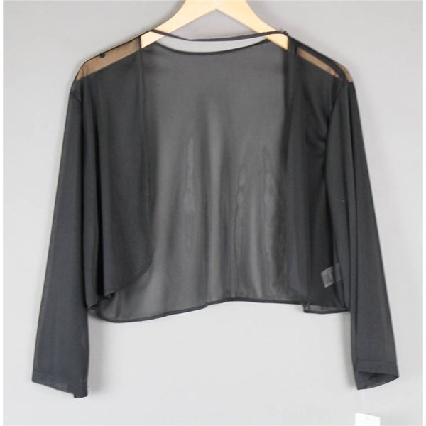 BLACK SHEER JOLENE WOMEN'S FORMAL JACKET;