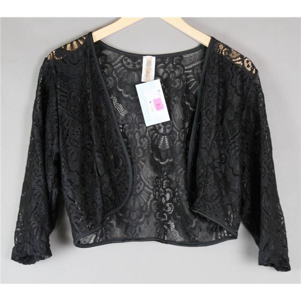 BLACK LACE DK FASHION WOMEN'S FORMAL JACKET;
