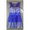 Image 1 : BLUE & SILVER ALYCE FORMAL DESIGNER DRESS;