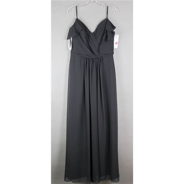 BLACK ADA JAMES LONG FORMAL DESIGNER DRESS;