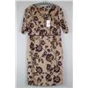 Image 1 : BROWN FLORAL FEVER LONDON DESIGNER DRESS;
