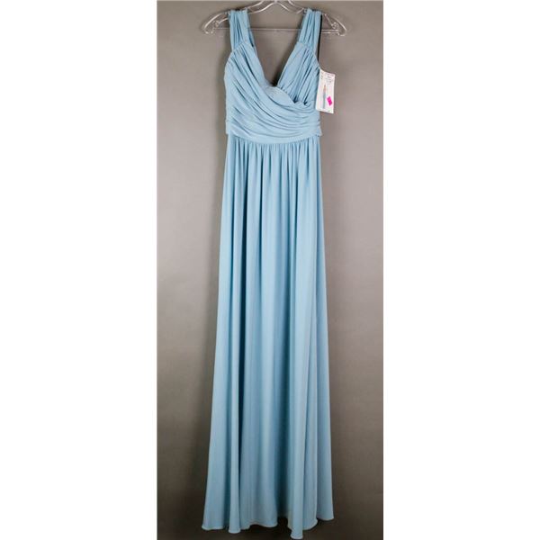 GLACIER BLUE SORELLA VITA  DESIGNER DRESS;