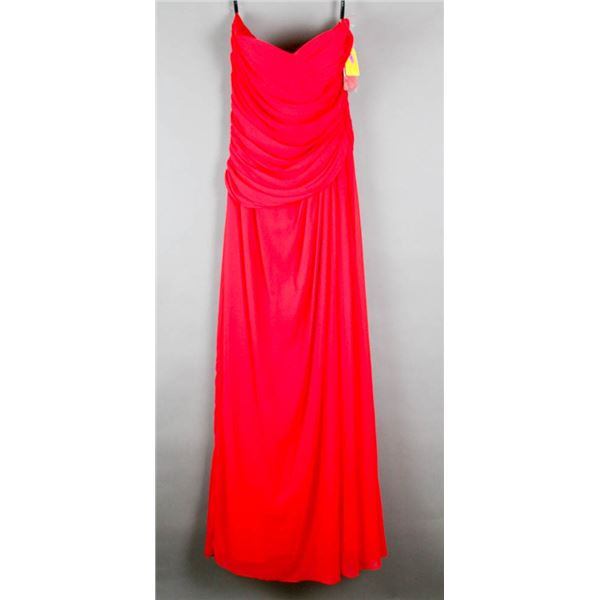RED AFTER SIX FORMAL DESIGNER DRESS;