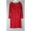 Image 1 : RED LACE/ SEQUENCE FORMAL LONG SLEEVE  DESIGNER